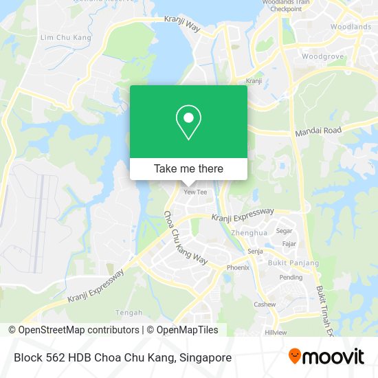 Block 562 HDB Choa Chu Kang map