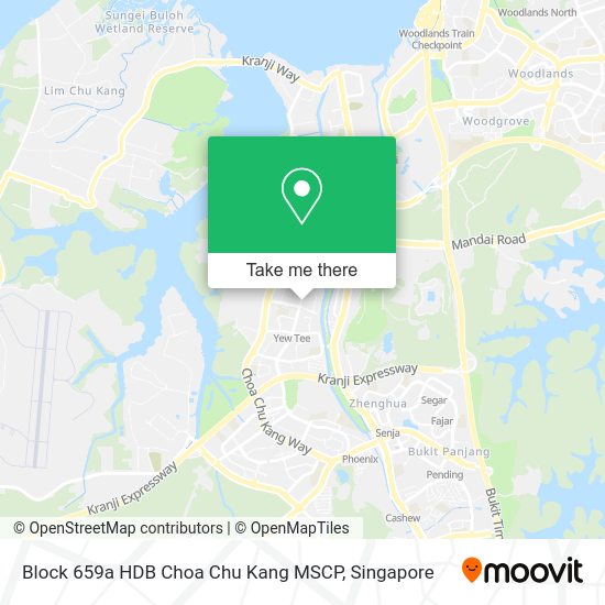Block 659a HDB Choa Chu Kang MSCP map