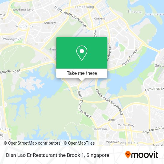 Dian Lao Er Restaurant the Brook 1 map