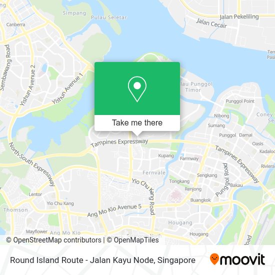 Round Island Route - Jalan Kayu Node map