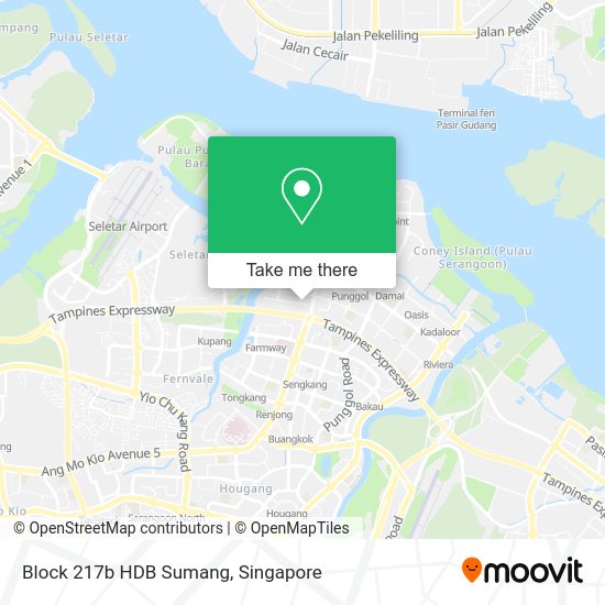 Block 217b HDB Sumang map