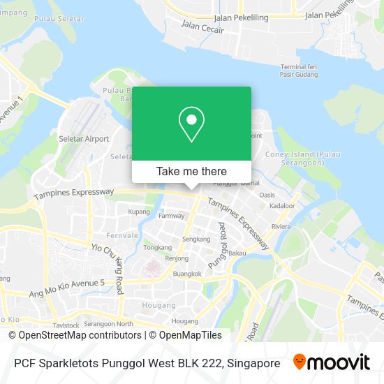 PCF Sparkletots Punggol West BLK 222 map