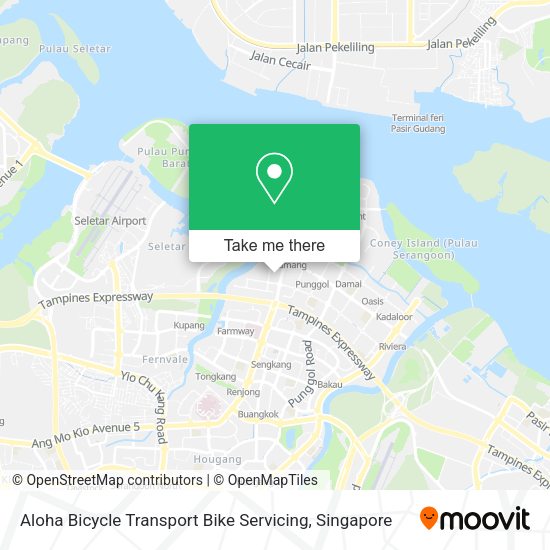 Aloha Bicycle Transport Bike Servicing map