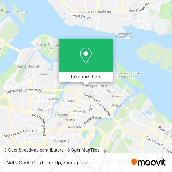 Nets Cash Card Top Up map