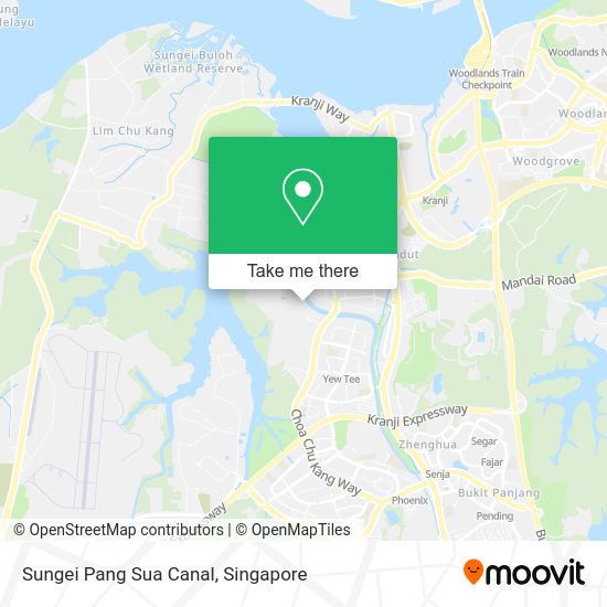 Sungei Pang Sua Canal map