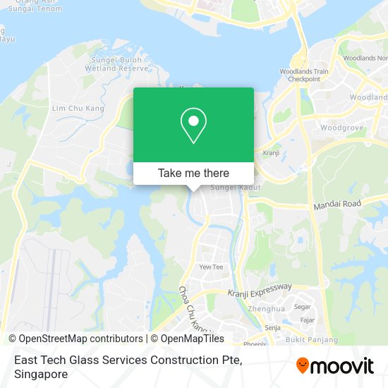 East Tech Glass Services Construction Pte map