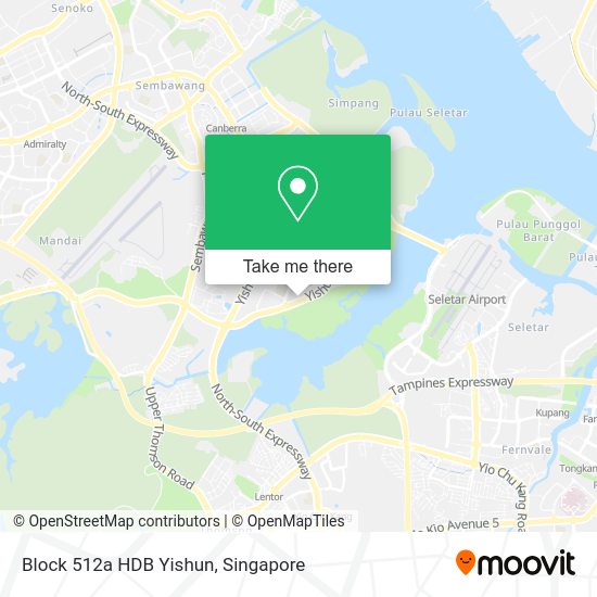 Block 512a HDB Yishun map