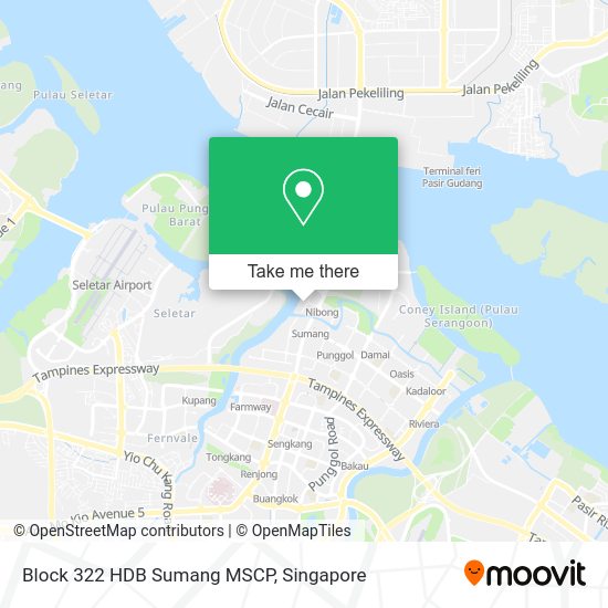 Block 322 HDB Sumang MSCP map