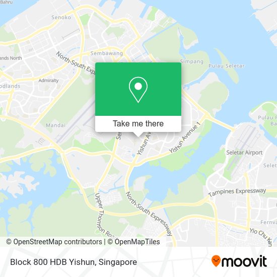 Block 800 HDB Yishun map