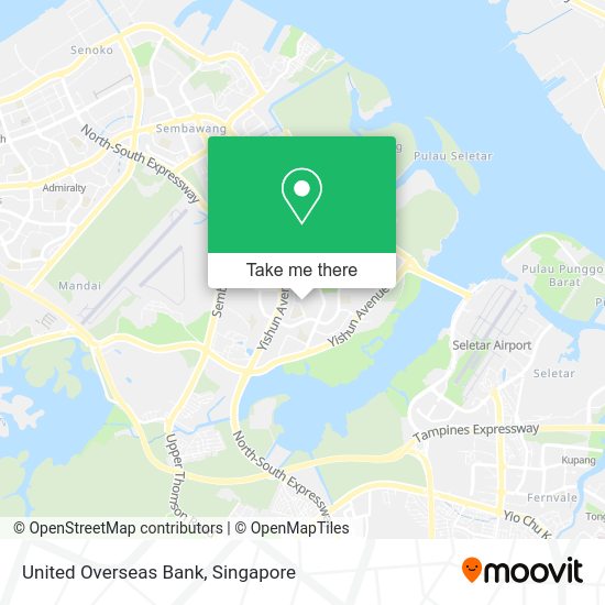 United Overseas Bank map