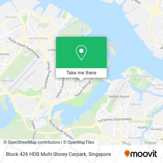 Block 426 HDB Multi-Storey Carpark map