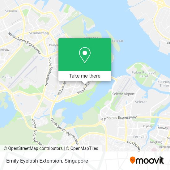 Emily Eyelash Extension map