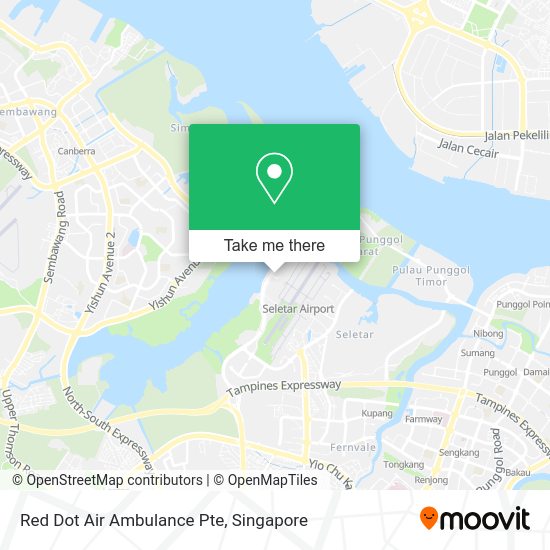Red Dot Air Ambulance Pte map