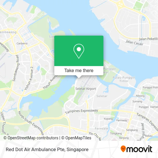 Red Dot Air Ambulance Pte map