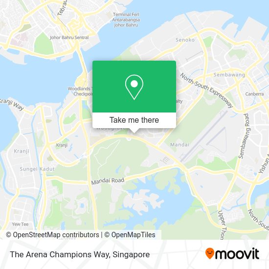 The Arena Champions Way map