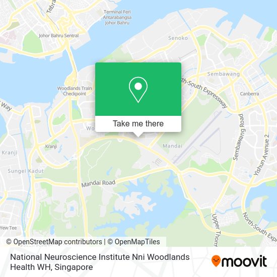 National Neuroscience Institute Nni Woodlands Health WH map