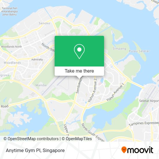 Anytime Gym Pl map