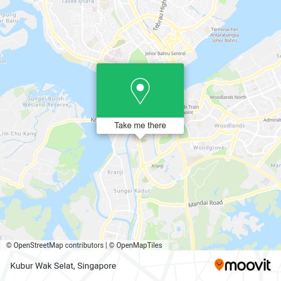 Kubur Wak Selat map