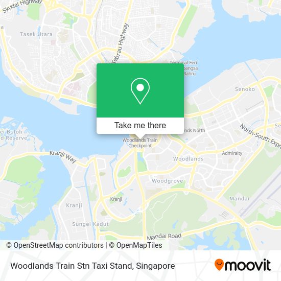 Woodlands Train Stn Taxi Stand map