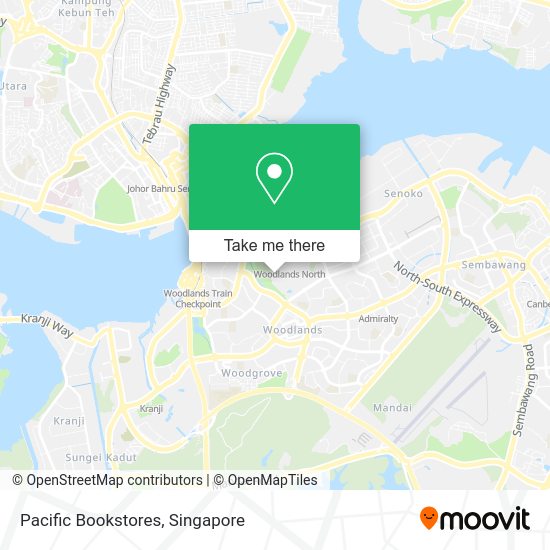 Pacific Bookstores map