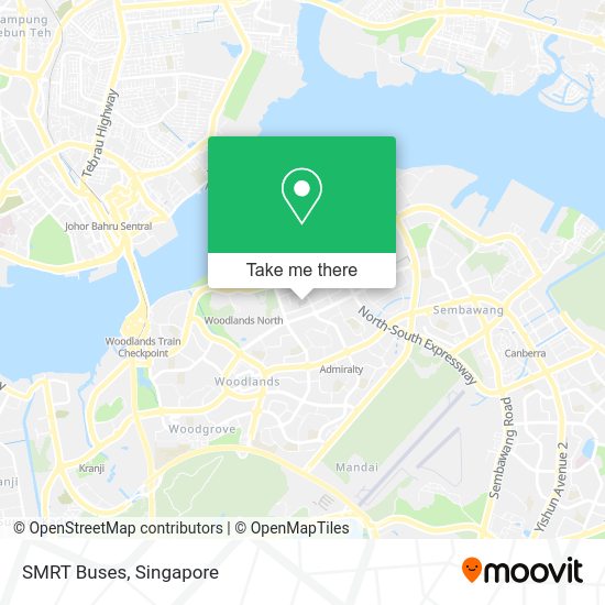 SMRT Buses map