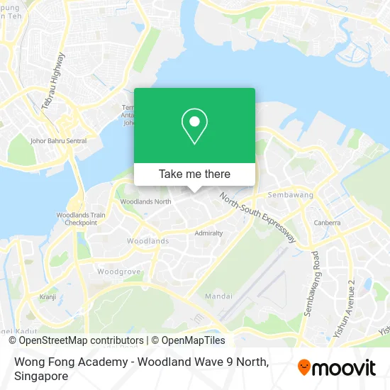 Wong Fong Academy - Woodland Wave 9 North地图