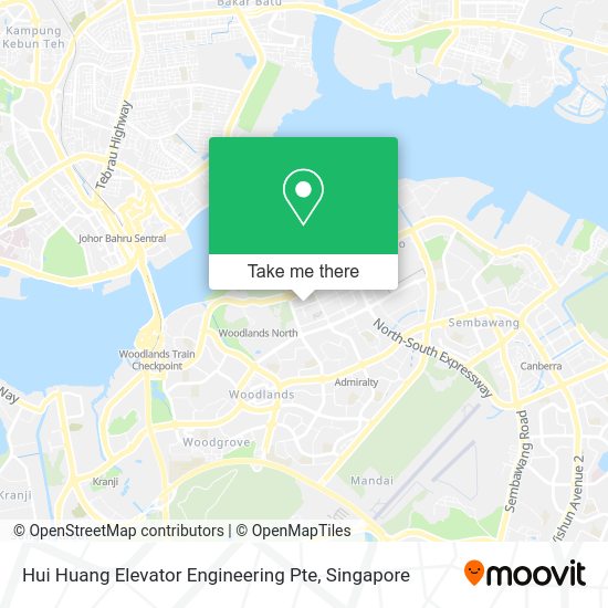 Hui Huang Elevator Engineering Pte map