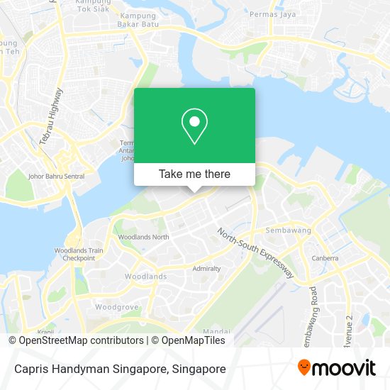 Capris Handyman Singapore map
