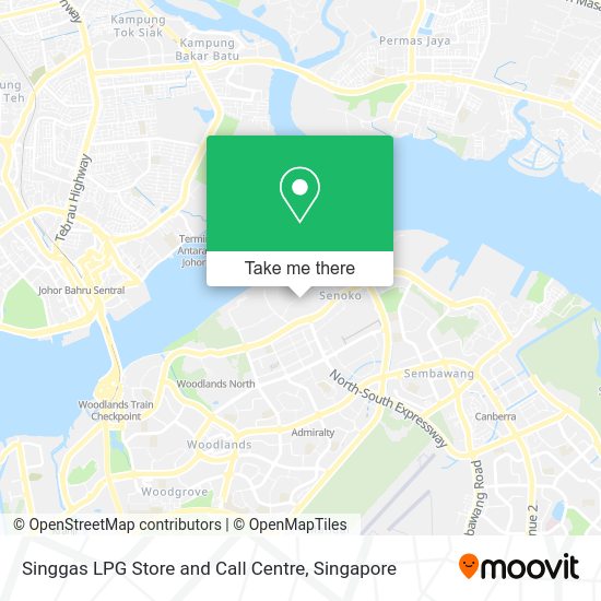 Singgas LPG Store and Call Centre map