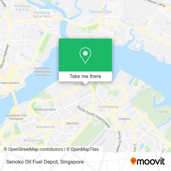 Senoko Oil Fuel Depot map