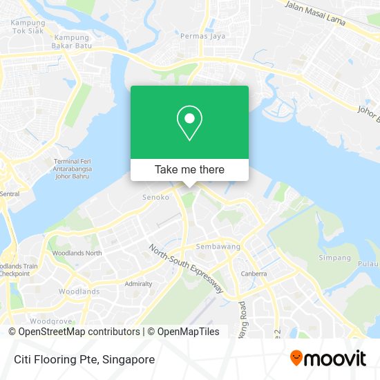 Citi Flooring Pte map