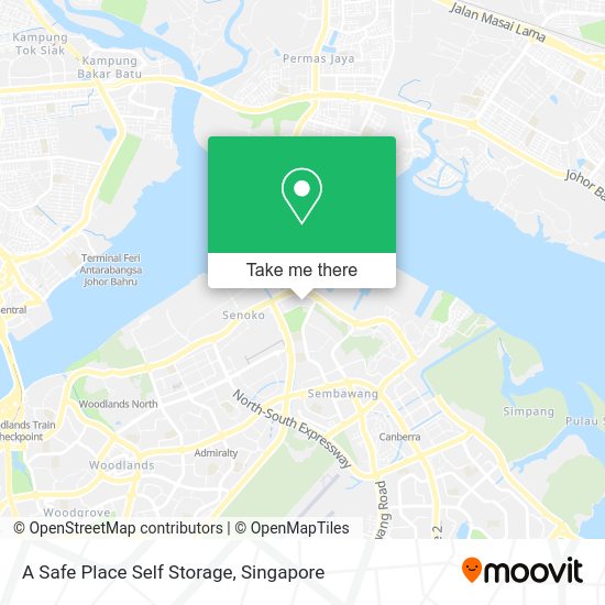 A Safe Place Self Storage map