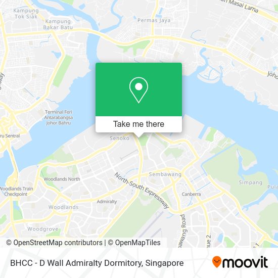 BHCC - D Wall Admiralty Dormitory map