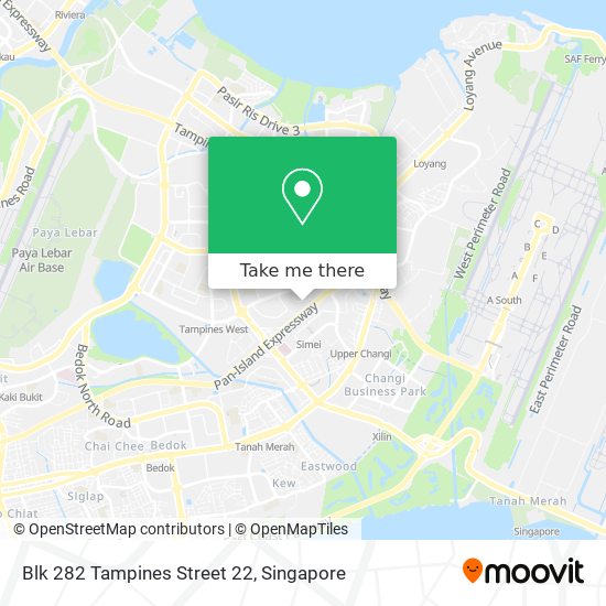 Blk 282 Tampines Street 22地图