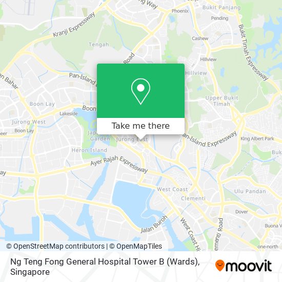 Ng Teng Fong General Hospital Tower B (Wards) map