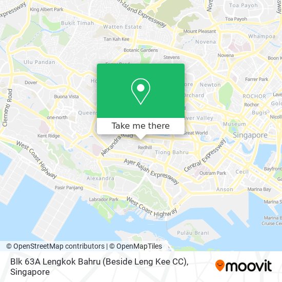 Blk 63A Lengkok Bahru (Beside Leng Kee CC)地图