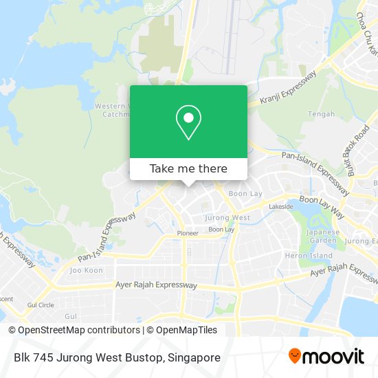 Blk 745 Jurong West Bustop map