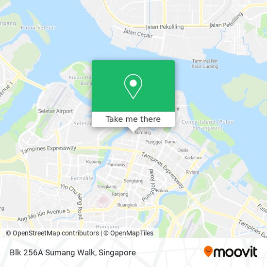 Blk 256A Sumang Walk地图