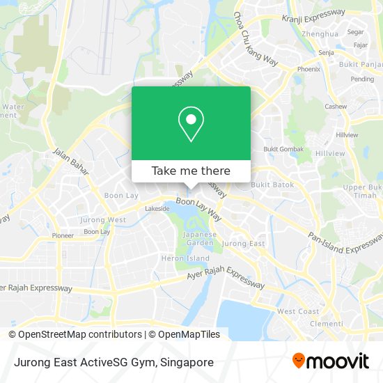 Jurong East ActiveSG Gym map