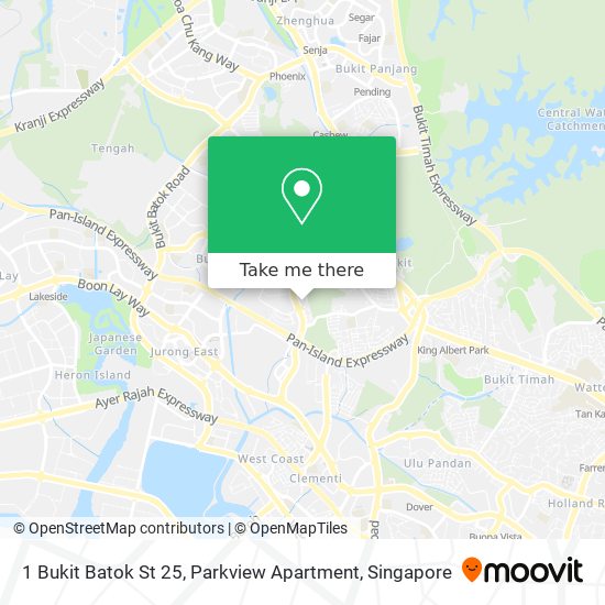 1 Bukit Batok St 25, Parkview Apartment地图