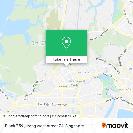 Block 759 jurong west street 74 map