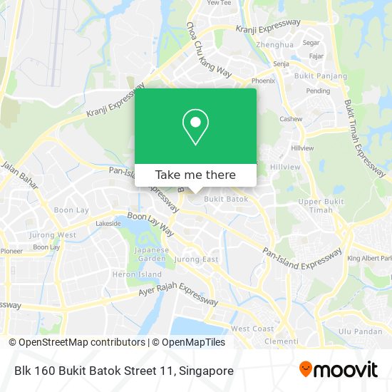 Blk 160 Bukit Batok Street 11 map