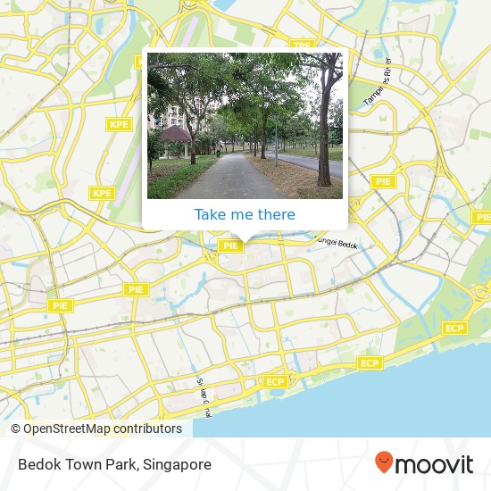 Bedok Town Park map