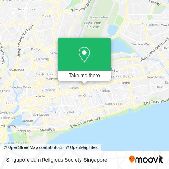 Singapore Jain Religious Society map
