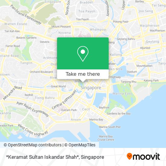 *Keramat Sultan Iskandar Shah*地图