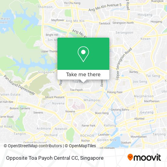 Opposite Toa Payoh Central CC map