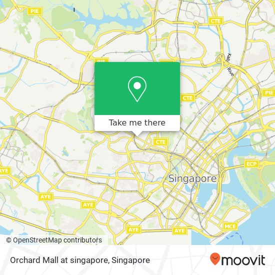 Orchard Mall at singapore map