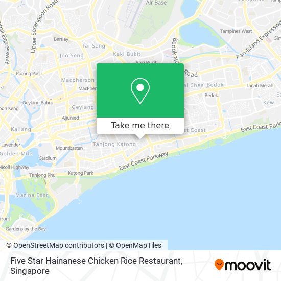 Five Star Hainanese Chicken Rice Restaurant map