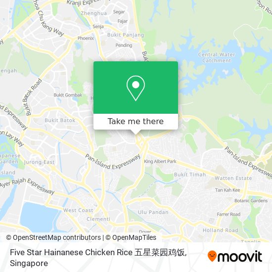 Five Star Hainanese Chicken Rice 五星菜园鸡饭 map