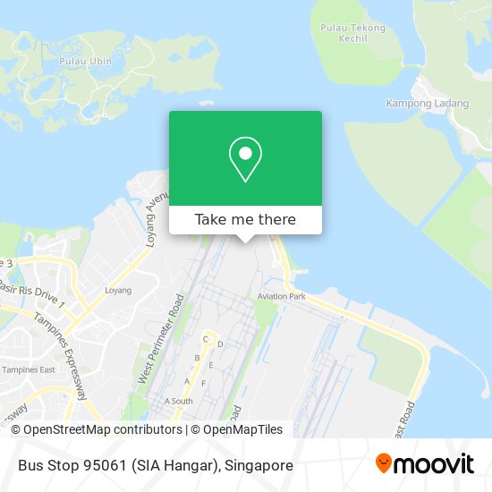 Bus Stop 95061 (SIA Hangar) map